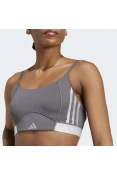 TOP ADIDAS HYPERGLAM SUPORTE LEVE FEMININO - Chumbo TOP ADIDAS HYPERGLAM SUPORTE LEVE FEMININO - Chumbo