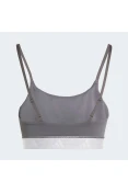 TOP ADIDAS HYPERGLAM SUPORTE LEVE FEMININO - Chumbo TOP ADIDAS HYPERGLAM SUPORTE LEVE FEMININO - Chumbo
