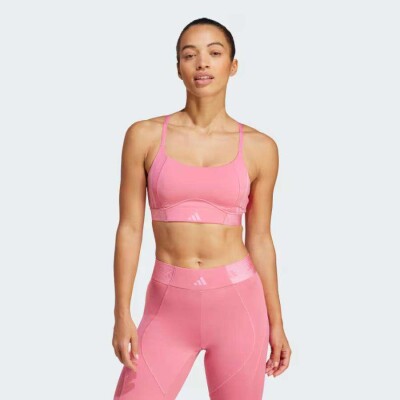 TOP ADIDAS HYPERGLAM SUPORTE LEVE FEMININO - Rosa TOP ADIDAS HYPERGLAM SUPORTE LEVE FEMININO - Rosa
