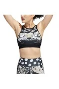 TOP ADIDAS LEVE FARM RIO TRAINING FEMININO - Preto/bege