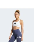 TOP ADIDAS LOGO SUPORTE MEDIO FEMININO - Branco