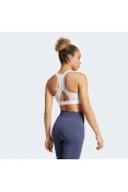 TOP ADIDAS LOGO SUPORTE MEDIO FEMININO - Branco