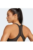 TOP ADIDAS LOGO SUPORTE MEDIO FEMININO - Preto