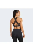 TOP ADIDAS LOGO SUPORTE MEDIO FEMININO - Preto