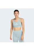 TOP ADIDAS LOGO SUPORTE MEDIO FEMININO - Verde menta