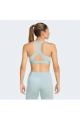 TOP ADIDAS LOGO SUPORTE MEDIO FEMININO - Verde menta