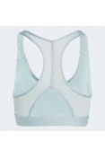 TOP ADIDAS LOGO SUPORTE MEDIO FEMININO - Verde menta