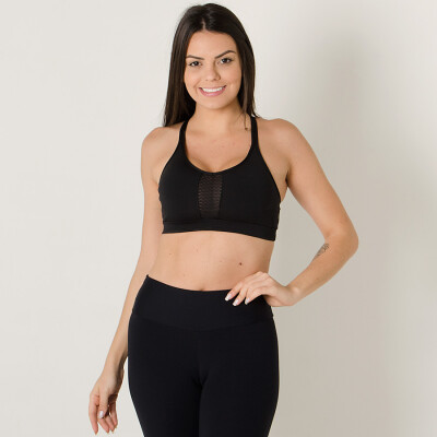 TOP ADIDAS MOBILITY BASIC FEMININO - Preto TOP ADIDAS MOBILITY BASIC FEMININO - Preto