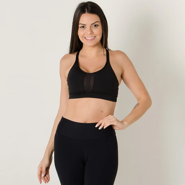 TOP ADIDAS MOBILITY BASIC FEMININO - Preto TOP ADIDAS MOBILITY BASIC FEMININO - Preto