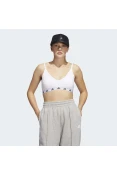 TOP ADIDAS PUREB SUPORTE LEVE FEMININO - Branco