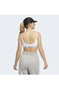 TOP ADIDAS PUREB SUPORTE LEVE FEMININO - Branco