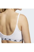TOP ADIDAS PUREB SUPORTE LEVE FEMININO - Branco