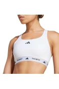 TOP ADIDAS TECHFIT SUPORTE MEDIO FEMININO - Branco TOP ADIDAS TECHFIT SUPORTE MEDIO FEMININO - Branco