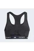 TOP ADIDAS TECHFIT SUPORTE MEDIO FEMININO - Preto