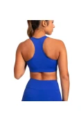 TOP ADIDAS TREINO BASICO SUPORTE MEDIO FEMININO - Azul
