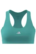 TOP ADIDAS TREINO BASICO SUPORTE MEDIO FEMININO - Verde/branco