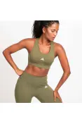 TOP ADIDAS TREINO BASICO SUPORTE MEDIO FEMININO - Verde