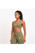 TOP ADIDAS TREINO BASICO SUPORTE MEDIO FEMININO - Verde