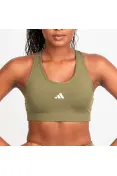 TOP ADIDAS TREINO BASICO SUPORTE MEDIO FEMININO - Verde