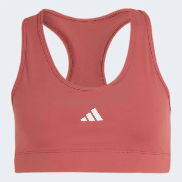 TOP ADIDAS TREINO BASICO SUPORTE MEDIO FEMININO - Vermelho