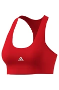 TOP ADIDAS TREINO BASICO SUPORTE MEDIO FEMININO - Vermelho/branco