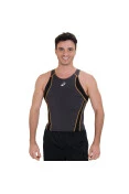 TOP ASICS COMPRESSAO TANK MASCULINO - Chumbo TOP ASICS COMPRESSAO TANK MASCULINO - Chumbo