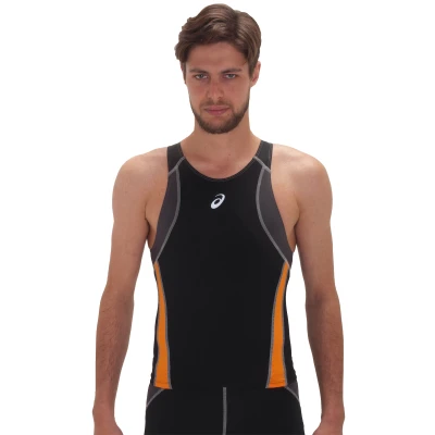 TOP ASICS COMPRESSAO TANK MASCULINO - Preto TOP ASICS COMPRESSAO TANK MASCULINO - Preto