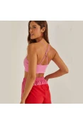 TOP COLCCI ALÇAS CRUZADAS SPORT TRAINING FEMININO - Rosa TOP COLCCI ALÇAS CRUZADAS SPORT TRAINING FEMININO - Rosa