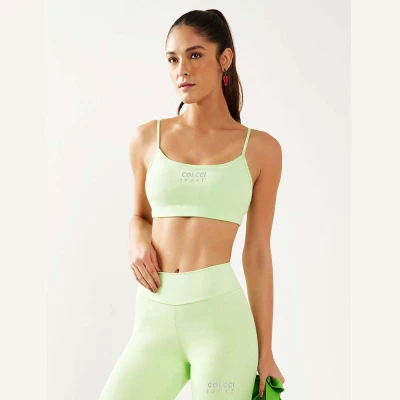 TOP COLCCI ALÇAS FINAS SPORT CYCLING FEMININO - Verde