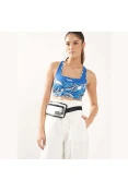 TOP COLCCI BLOSSOM SPORT RUNNING FEMININO - Azul