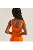 TOP COLCCI COM RECORTES COLORS SPORT BEACH FEMININO - Laranja
