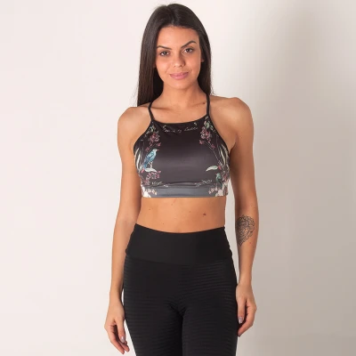 TOP COLCCI ESTAMPADO FEMININO - Chumbo TOP COLCCI ESTAMPADO FEMININO - Chumbo