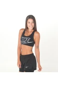 TOP FITNESS NIKE MED FUTURA BRA FEMININO - Preto/branco TOP FITNESS NIKE MED FUTURA BRA FEMININO - Preto/branco