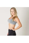 TOP LIVE BIO CLEAVAGE BASIC FEMININO - Cinza
