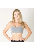 TOP LIVE BODY CURVE ESSENCIAL FEMININO - Cinza
