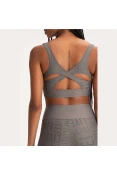 TOP LIVE CROSS ESSENTIAL FEMININO - Grafite