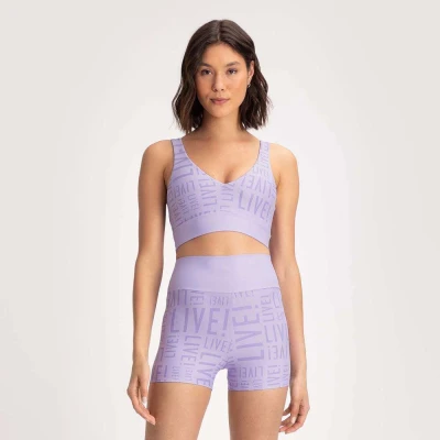 TOP LIVE CROSS ESSENTIAL FEMININO - Lilas