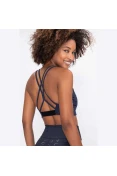 TOP LIVE HALTER ICON LUX FEMININO - Marinho TOP LIVE HALTER ICON LUX FEMININO - Marinho