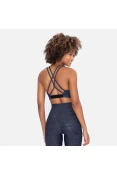 TOP LIVE HALTER ICON LUX FEMININO - Marinho TOP LIVE HALTER ICON LUX FEMININO - Marinho