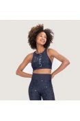 TOP LIVE HALTER ICON LUX FEMININO - Marinho TOP LIVE HALTER ICON LUX FEMININO - Marinho