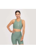 TOP LIVE HALTER ICON LUX FEMININO - Verde TOP LIVE HALTER ICON LUX FEMININO - Verde