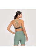 TOP LIVE HALTER ICON LUX FEMININO - Verde TOP LIVE HALTER ICON LUX FEMININO - Verde