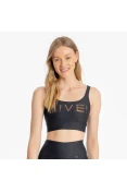 TOP LIVE ICON LUX FEMININO - Preto