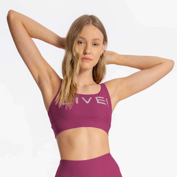 TOP LIVE ICON LUX FEMININO - Roxo