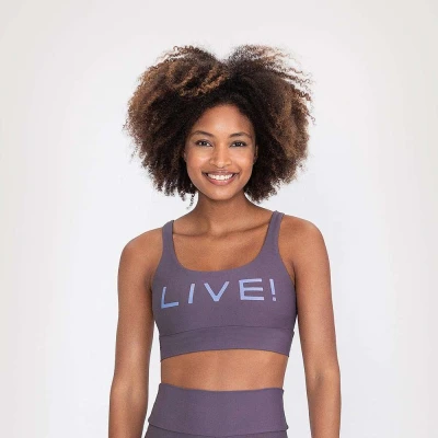 TOP LIVE ICON LUX FEMININO - Roxo