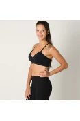 TOP MIZUNO ESSENCE COM BOJO FEMININO - Preto TOP MIZUNO ESSENCE COM BOJO FEMININO - Preto