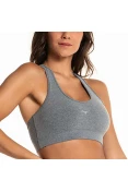 TOP MIZUNO ESSENCE FEMININO - Cinza