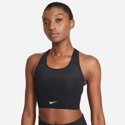 TOP NIKE DF SWSH LNGLN BRA FEMININO - Preto