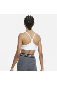 TOP NIKE DRI-FIT INDY FEMININO - Branco/cinza TOP NIKE DRI-FIT INDY FEMININO - Branco/cinza
