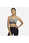 TOP NIKE DRI-FIT INDY FEMININO - Grafite/preto TOP NIKE DRI-FIT INDY FEMININO - Grafite/preto